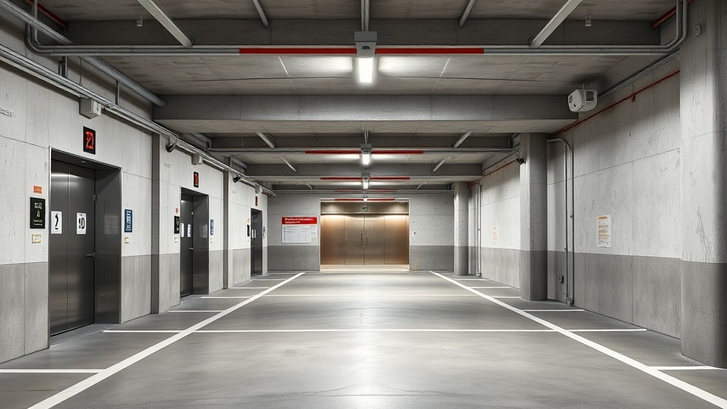 חניון פרטי במלון הברון עם כניסה דיסקרטית