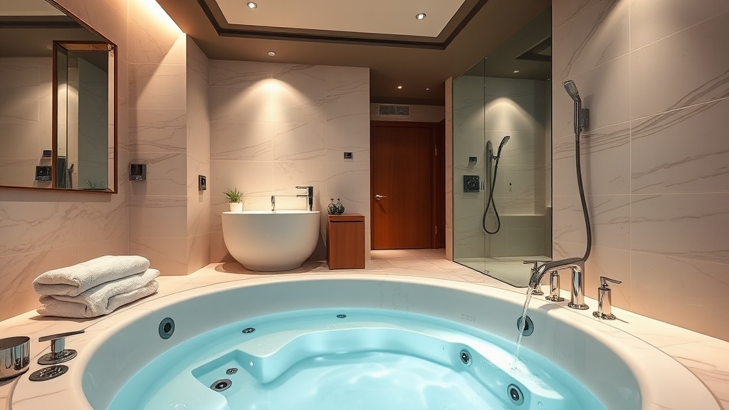 סוויטה עם ג'קוזי במלון הברון